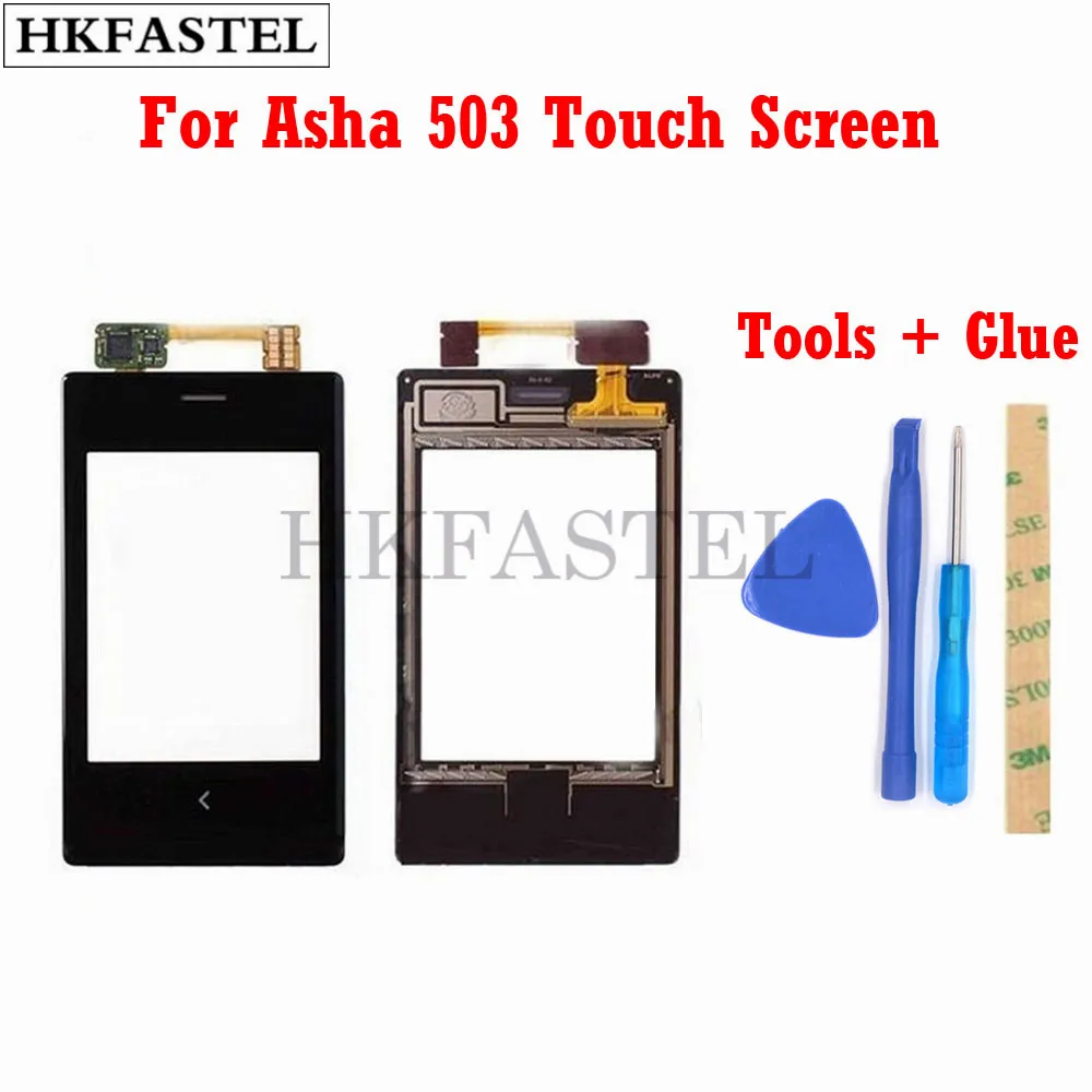 HKFASTEL высококачественный сенсорный экран для Nokia Asha 503 дигитайзер Датчик Переднее