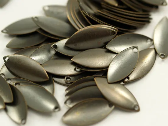 Antique Brass Marquise Charms Findings (16 mm) k088 | Украшения и аксессуары