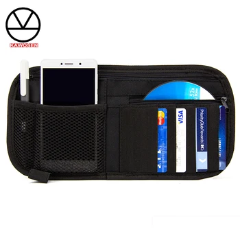 

COVERS Multi Functional Oxford Car Visor Glasses Clip Bill Clip Stowing Tidying Bag Car Accessories Card Bag Car Styling VSTB01