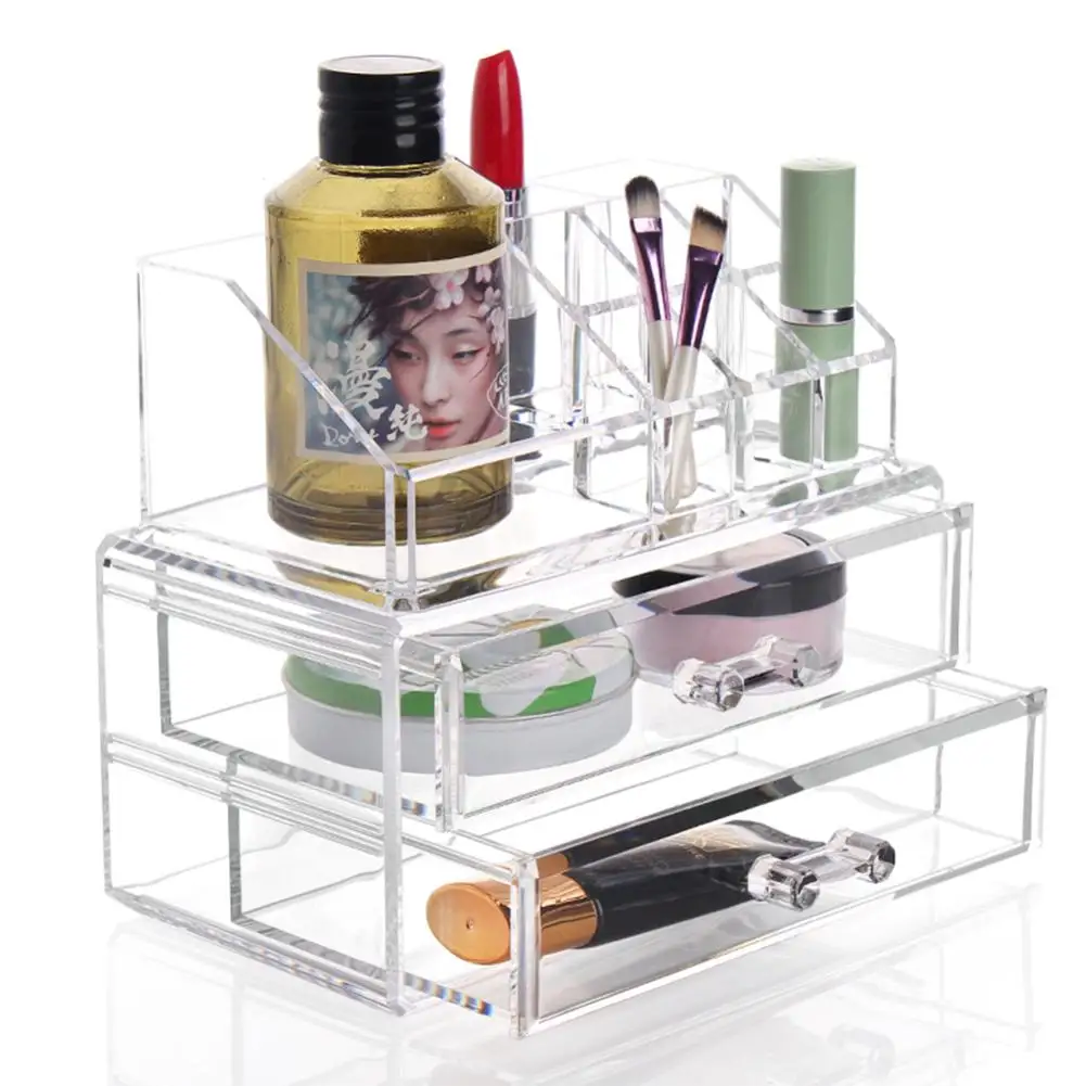 Buy WITUSE 2 Drawer Clear Acrylic Cosmetic Organizer