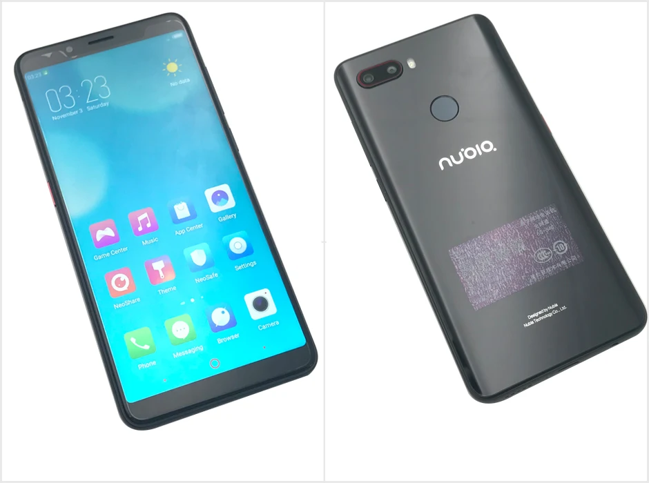 Мобильный телефон Nubia Z18 Mini, 6 ГБ, 64 ГБ, Snapdragon 660, четыре ядра, 5,7 дюймов, 2160*1080 P, фронтальная камера МП, двойная задняя камера, распознавание лица