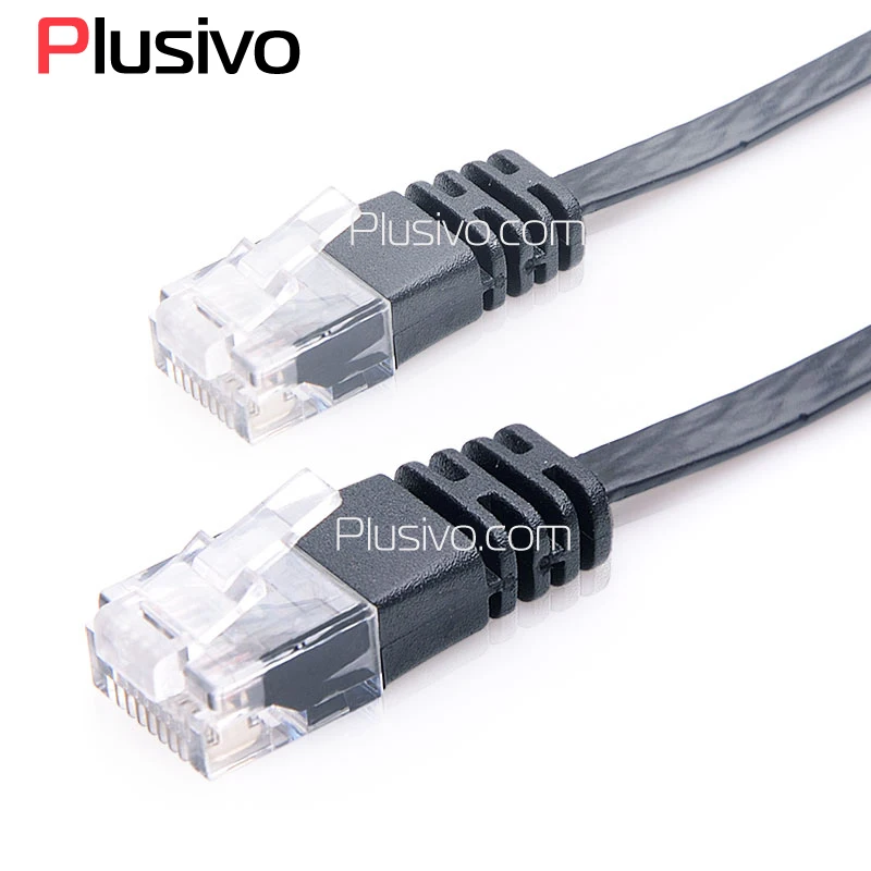 

2m UTP CAT6 cable RJ45 network Solid pure copper twisted pair Patch cord Lan line Gigabit Ethernet Black Color