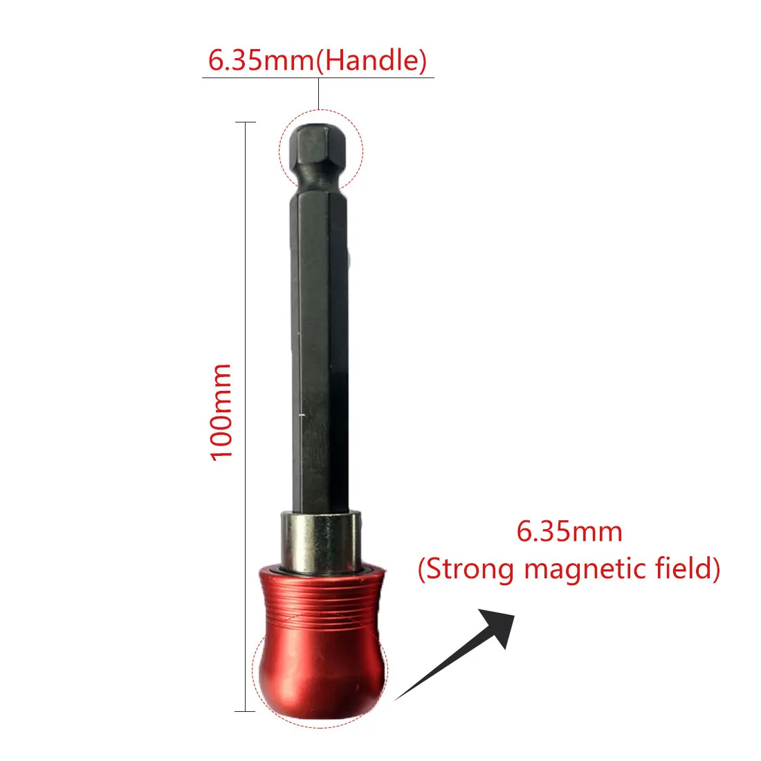 Сверла Винт инструмент 60/100 мм шестигранный хвостовик Магнитный шуруп держатель бит 1/" хвостовиком точность Электрическая отвертка набор сверл