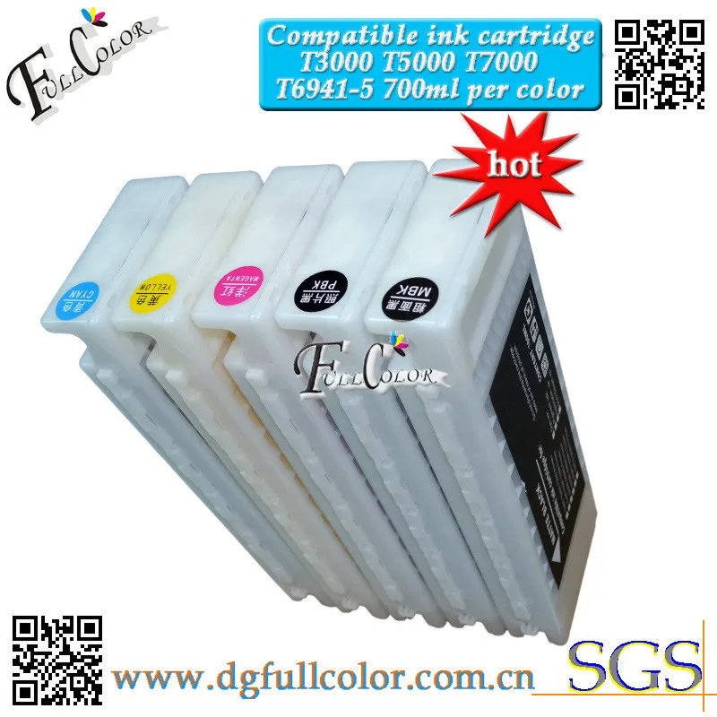 

Free Shipping SureColor SC-T3000 SC-T5000 SC-T7000 Printer cartridge with pigment ink T6941 Photo Black cartridge