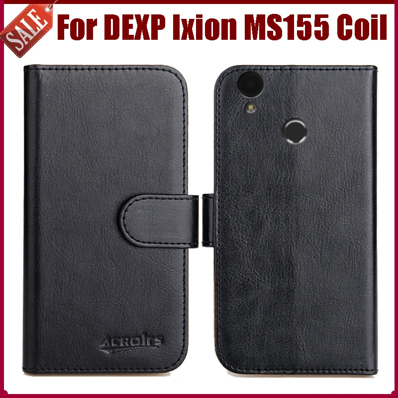 Hot Sale! DEXP Ixion MS155 Coil Case New Arrival 6 Colors High Quality Flip Leather Protective Phone Cover Bag | Мобильные телефоны