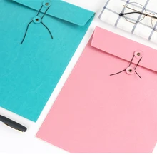 Горячая Портфолио высокого качества Портфолио файлов милый водонепроницаемый кожаный файл карманная папка для офиса канцелярские товары