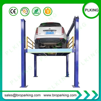 

4 Post Car Lift with Casters for Garage Double Vehicle Parking