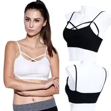 5 Модный женский сексуальный бюстгальтер женская блуза бюстгальтер с вырезами Укороченный хлопковый Топик с ремешками