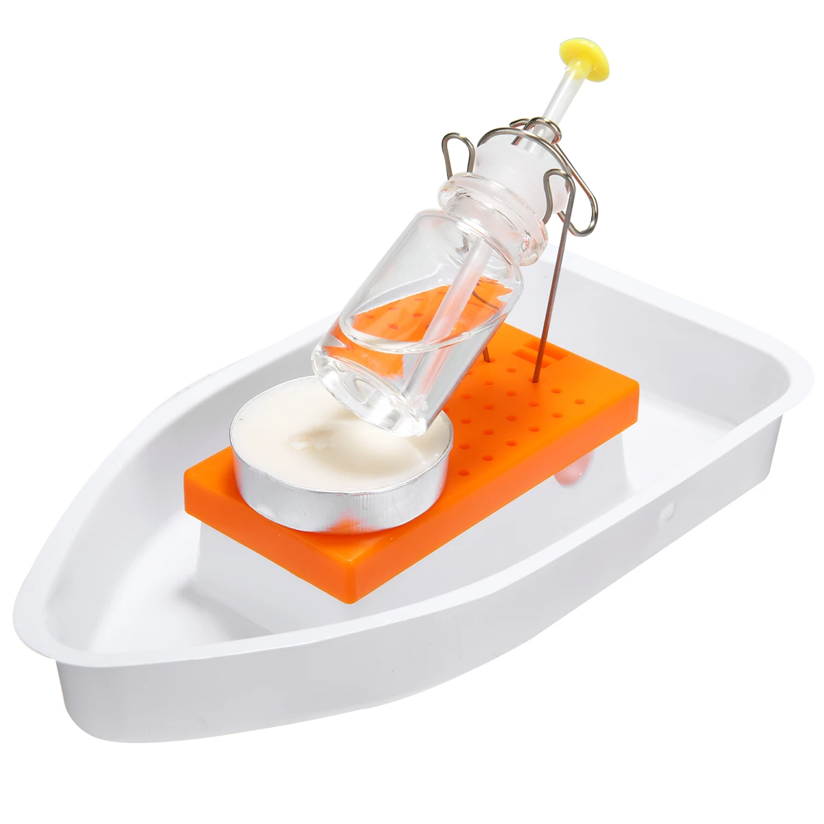 

New DIY Steam Boat Kit Candle Powered Steam Boat Assembly Kit DIY Physics Learning Educational Toy For Kids