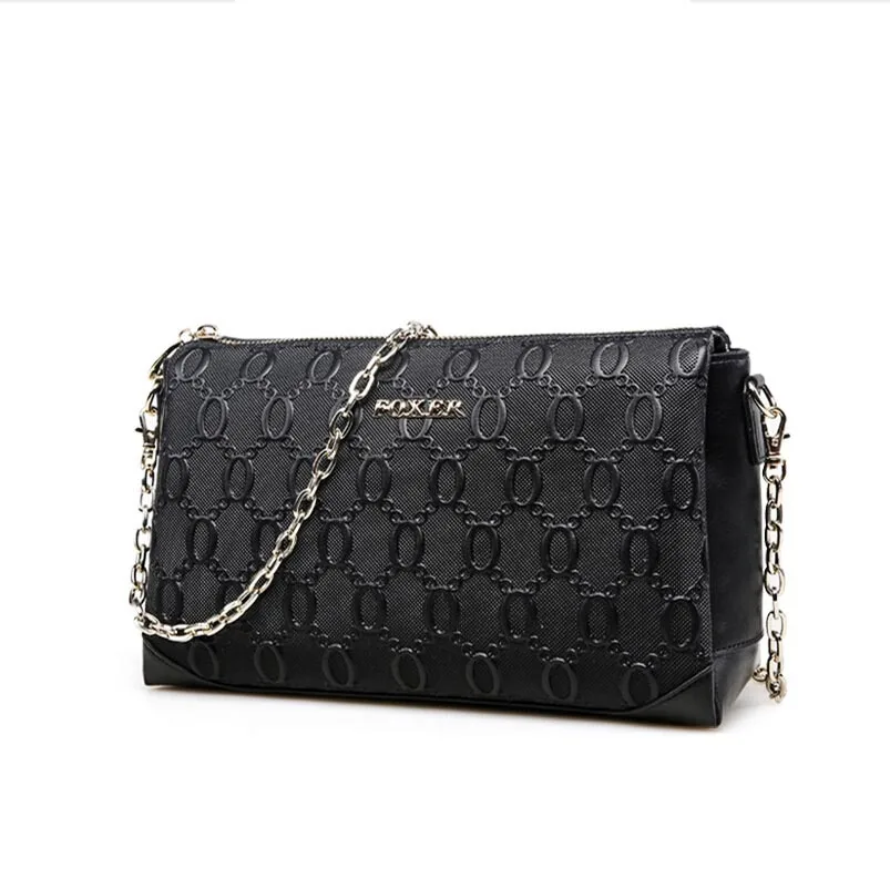 Сумка мессенджер FOXER Женская с тиснением и цепочкой 2020|chain bag|fashion women bagswomen bag |
