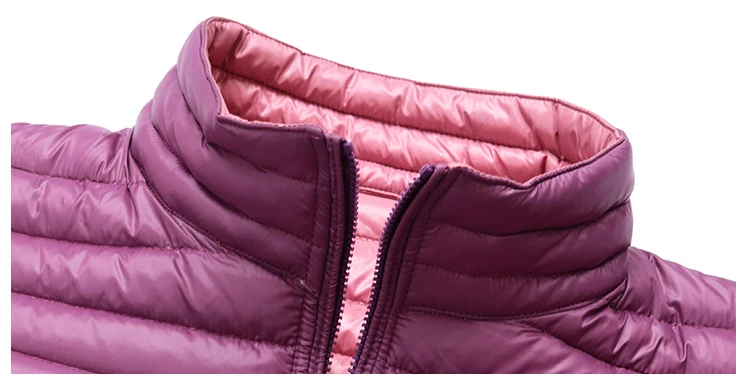 AYUNSUE ультра легкий пуховик для женщин двусторонний носить размера плюс 4xl тонкие длинные пальто женские куртки Abrigos Mujer KJ437