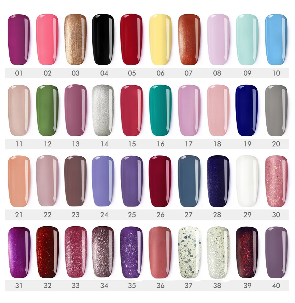 مسمار الفن تصميم مانيكير COSCELIA 40 اللون 8 مللي نقع قبالة المينا هلام البولندية LED الأشعة فوق البنفسجية هلام مسمار البولندية 2018 جديد شحن مجاني