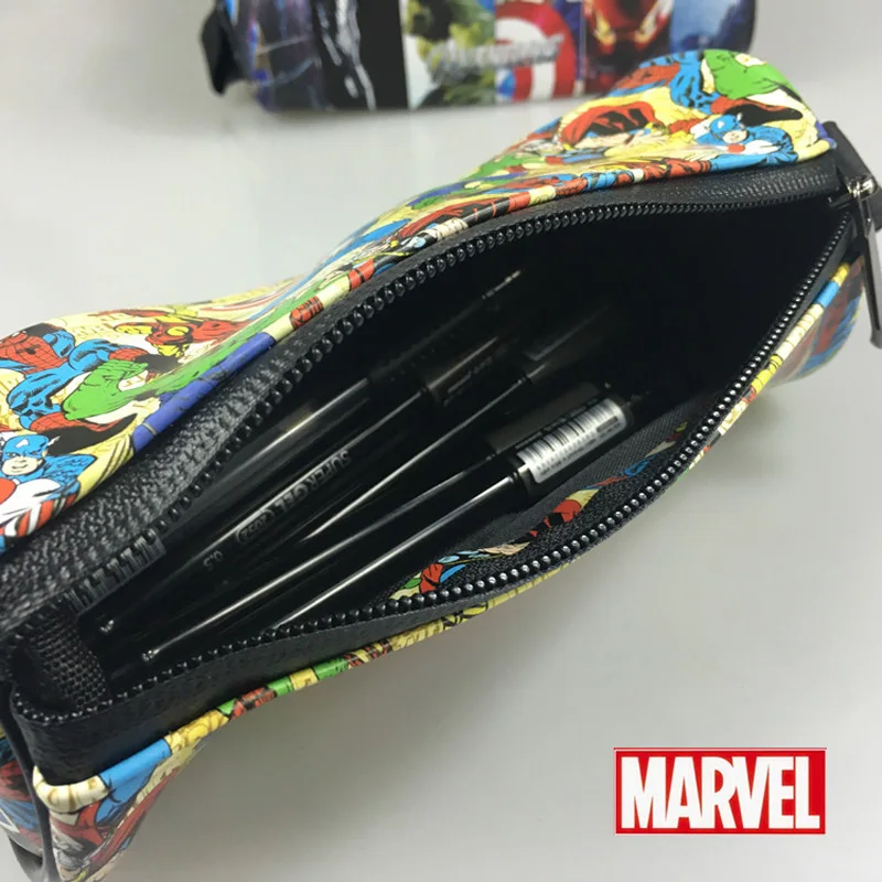Marvel, аниме-кошелек, Капитан Америка, Супермен, Человек-паук, Железный человек, Халк, Дэдпул, кошельки для мужчин и женщин, супергерой, ручка, пенал, кошелек