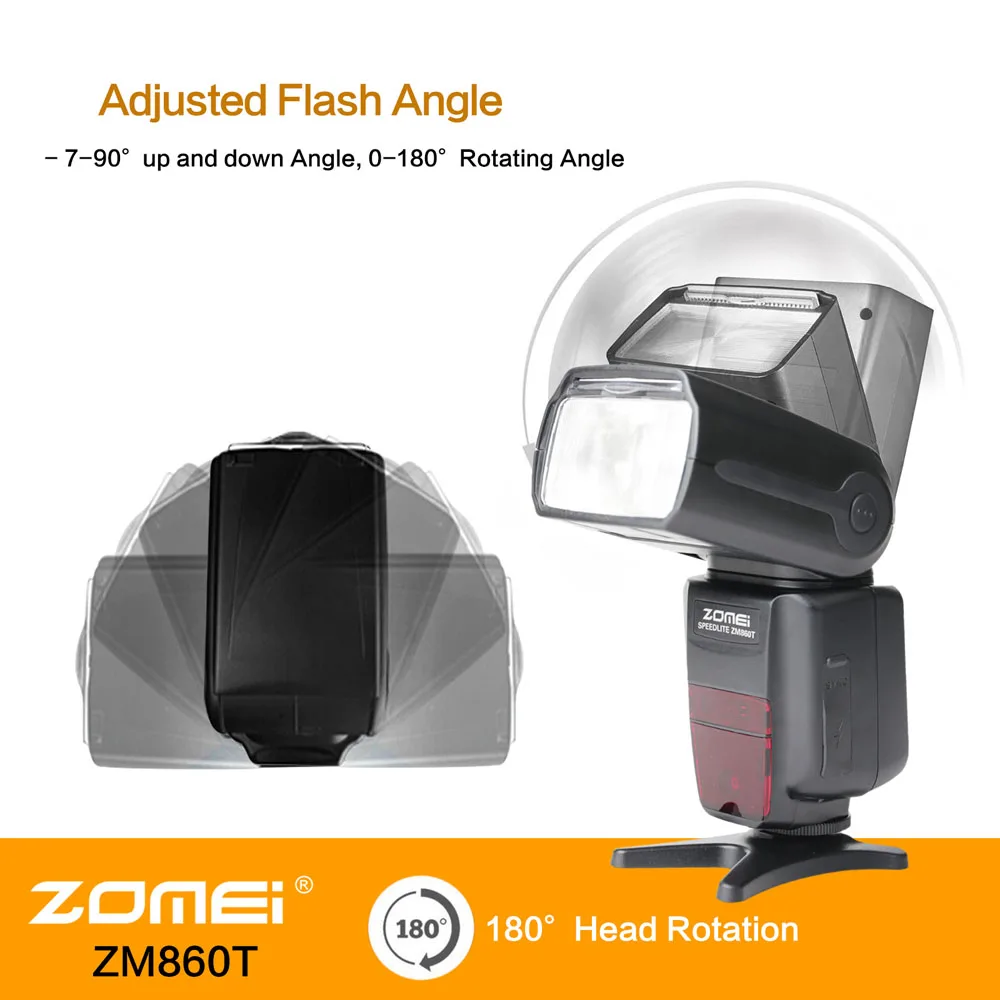 2015 new Zomei ZM860T вспышка корзины время 2.9 s GN 56 света вспышки speedlite для Nikon камеры