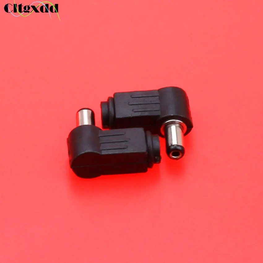 

cltgxdd 3 in 1 90 degree male plug 5.5*2.1mm DC Power Socket Jack Right Angle Charger Plug Solder connector interface 5.5*2.1mm