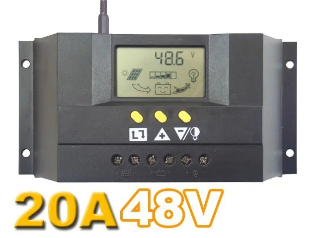 

Home indoor use CM2048Z 20A 48V Solar Controller PV panel Battery Charge Controller Solar system