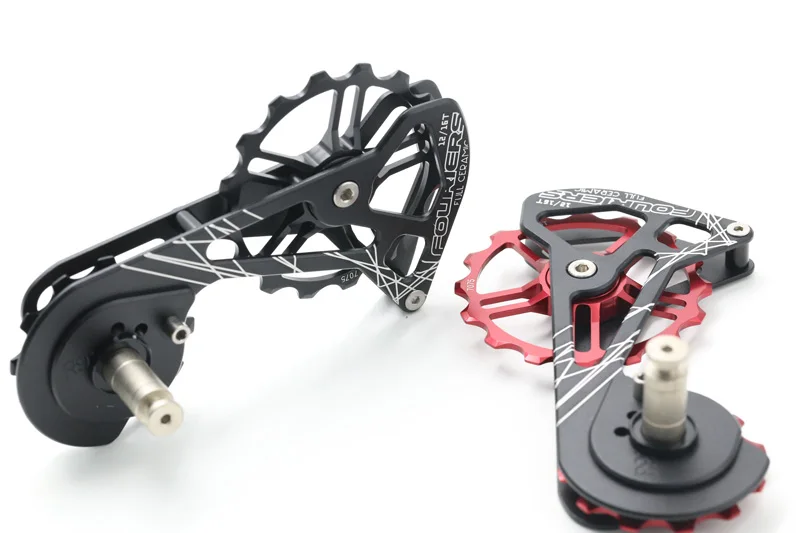 

FOURIERS 12T upper and 16T lower pulley ROAD bicycle FULL ceramic bearing rear derailleur pulleys For R8000/9100 KACTUS