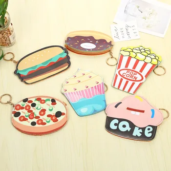 

Free ship!1lot=8pc! Food casual creative PU coin purse /mini PU storage bag/ wallet/small pouch