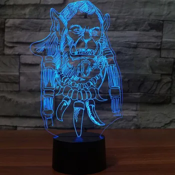 

3D LED Game Figure Model Table Desk Lamp 7 Colors Atmosphere 3D Nightlight USB Touch Button Lampara Acrylic Night Lamp
