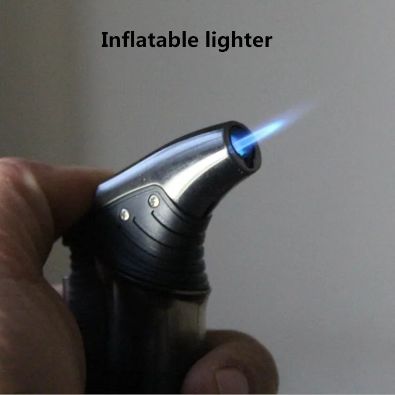 

Creative Windproof Trip Torch Turbo Jet Butane gas Cigarette Cigar pipe Lighter Mask man Cigarette Accessories Random Color