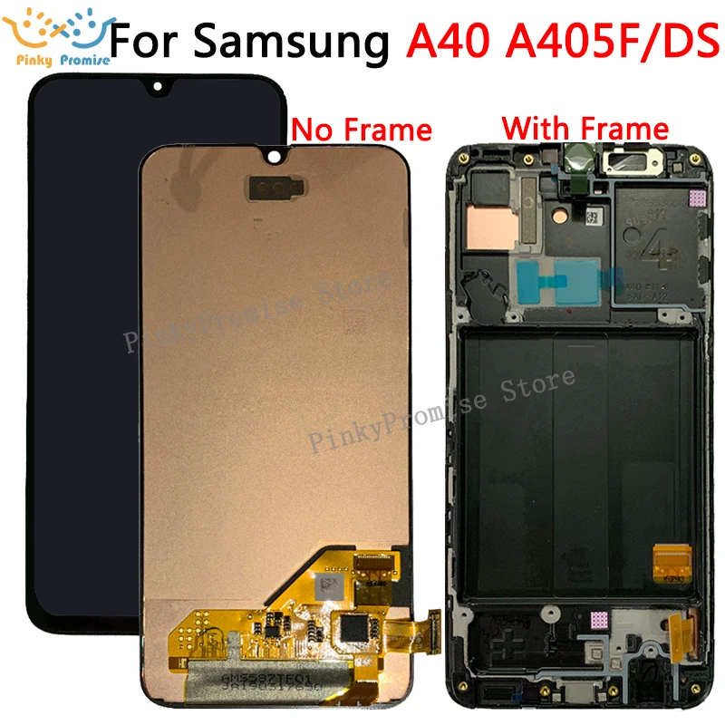 

5.9" For Samsung Galaxy A40 LCD A405 A405F SM-A405F Display Touch Screen Digitizer Assembly A40 2019 For SAMSUNG A40 LCD A405DS