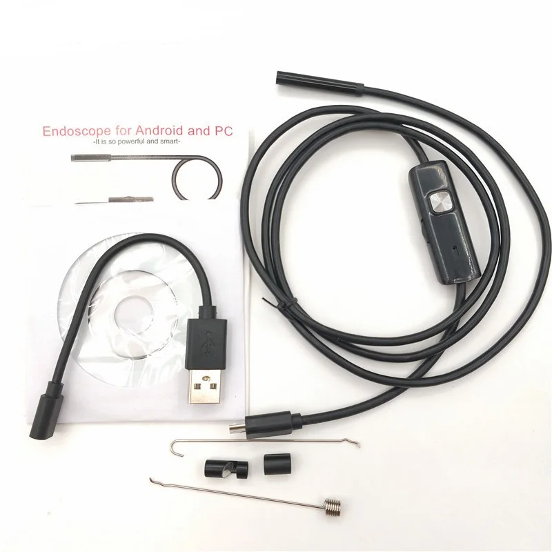 

1M/2M/5M 5.5mm Endoscope Camera USB Android Endoscope Waterproof 6 LED Borescope Inspection Camera for Android PC High Quality