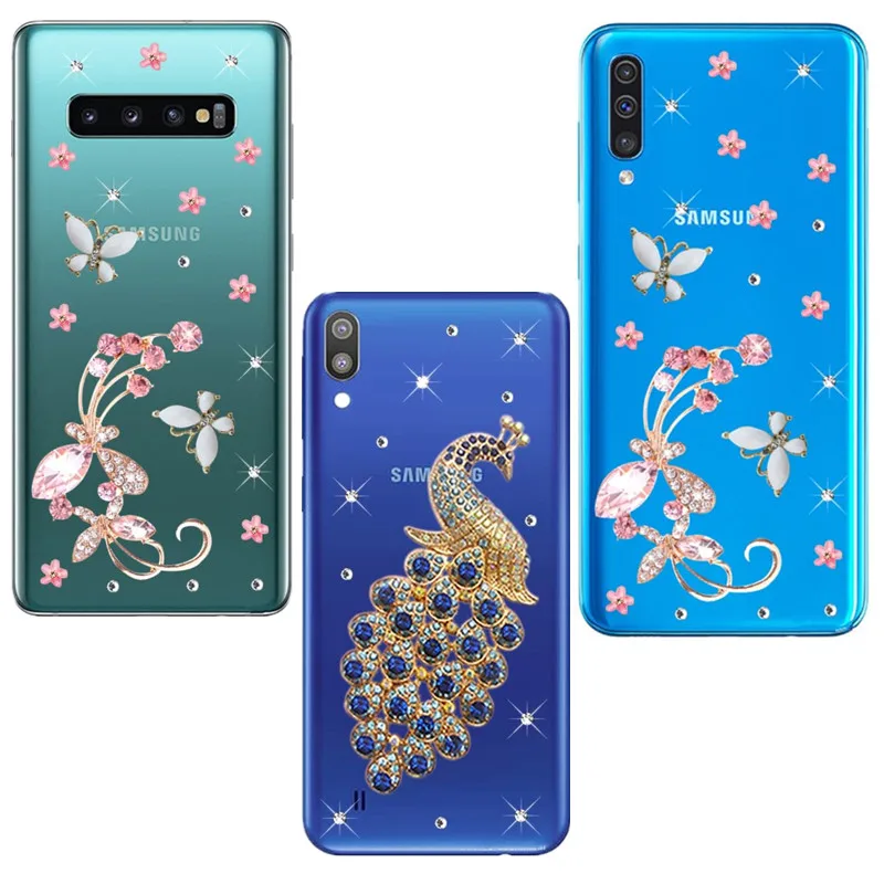 Чехол для Samsung Galaxy S10 A6 Plus A7 2018 A5 A3 2017 A20E A10 A21s A30 A40 A50 M31 A51 чехол телефона с бабочками