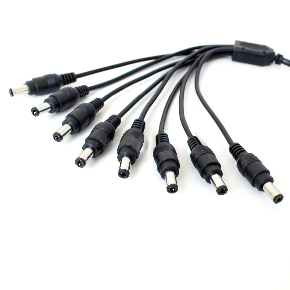 High Speed 8-Way 1 Female to 8 Male CCTV Power Splitter Cable Hub for Camera DVR Security Kit video cctv accessories High Speed 8-Way 1 Female to 8 Male CCTV Power Splitter Cable Hub for Camera DVR Security Kit video cctv accessories