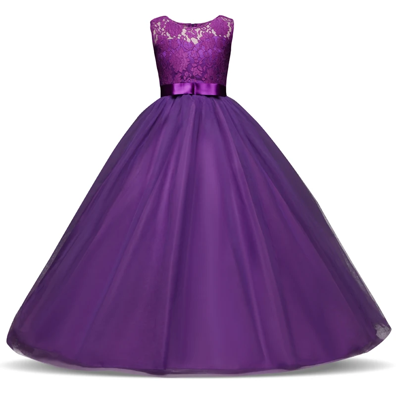 Детский костюм принцессы для девочек, праздничная одежда детское вечернее платье на выпускной, дизайнерское платье для причастия для девочек-подростков 5, 8, 10, 12, 14 лет - Цвет: As Picture