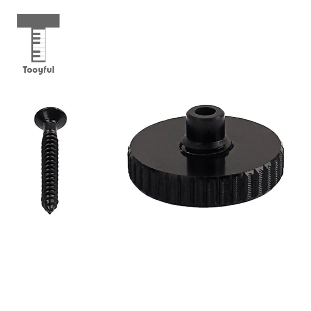 Tooyful Aluminum Alloy Strap Lock Button with Screw for Bass Guitar Mandolin Banjo Musical Parts