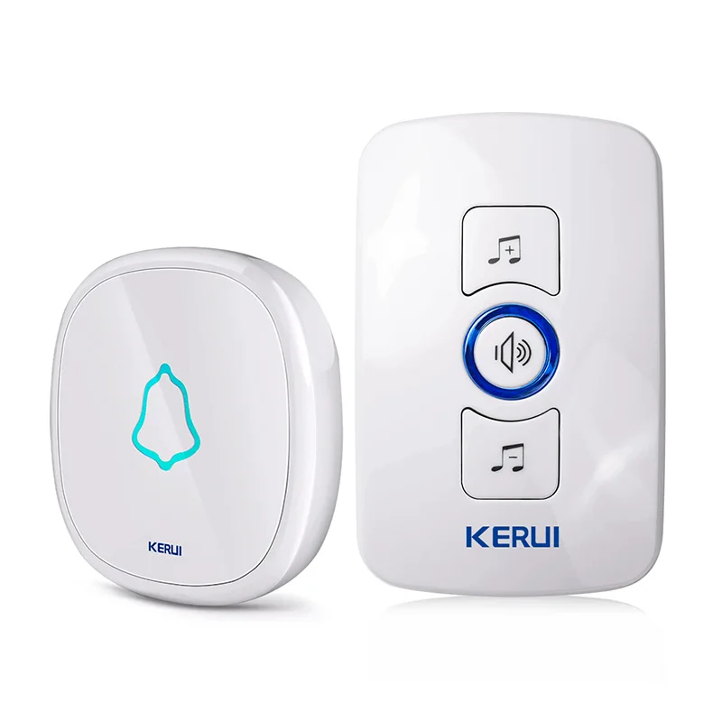 KERUI Home Wireless Doorbell Waterproof Touch Button LED light Operating at 820-feet Range with 32Chimes Welcome Door bell Alarm