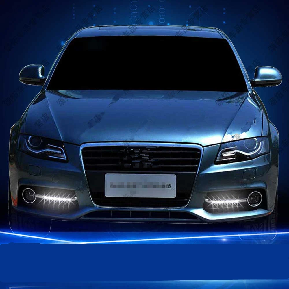 Tcart Авто белый цвет DRL головной светильник для Audi A4L B6 2009-2012 дневной ходовой светильник Автомобильный светодиодный дневной светильник Дневной светильник для A4L