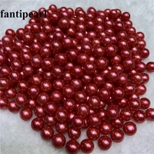 Fantipearl 10 шт. 7-8 мм китайский красный круглый AAA свободный из пресноводного жемчуга класс жемчуга