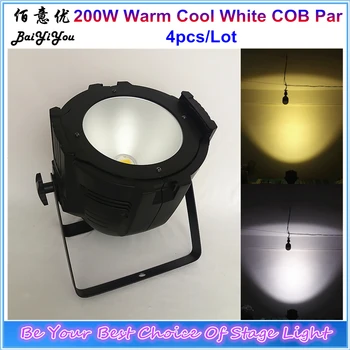 

200w COB LED Par Light High Power Warm White/Cool White/Warm Cool White 2In1 LED COB PAR Stage Light for Theater TV Stage Studio