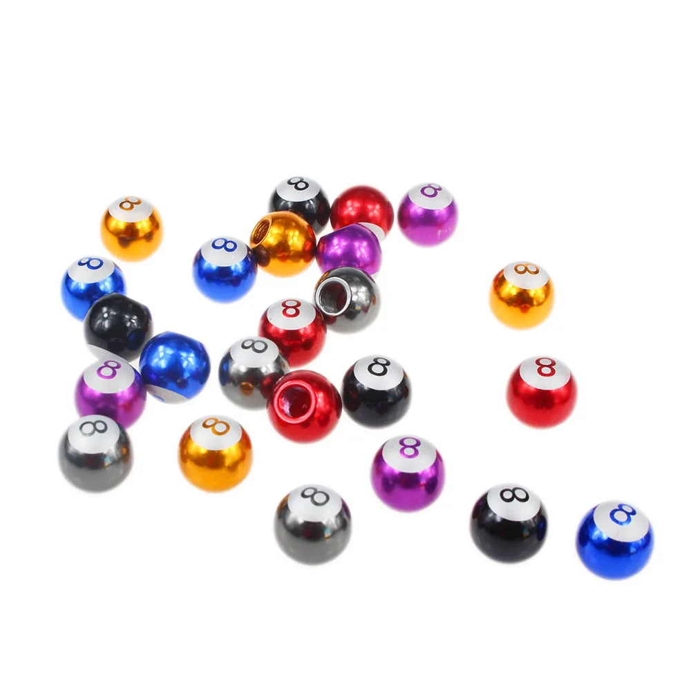 

4pcs Car Tire Wheel Valve Caps Billiards Ball Car Styling Tire Valve Caps For Mercedes BMW AUDI VW Ford Skoda Tire Valve Caps