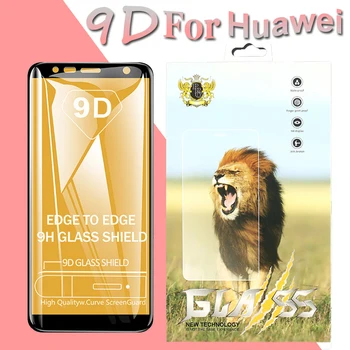 

50pcs 9D Full Cover Tempered Glass For Huawei Honor V20 20 20i 10 Lite 9S 9E 8S 8X Max HD Anti-Scratch Film With New Package
