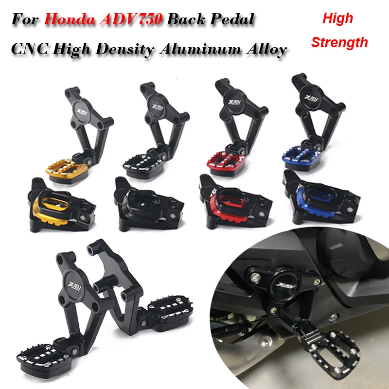 

CNC High Density Aluminum Alloy Collapsible Rests Foot pegs Wide Foot Pegs Pedals Back Pedal Rearsets For Honda ADV750