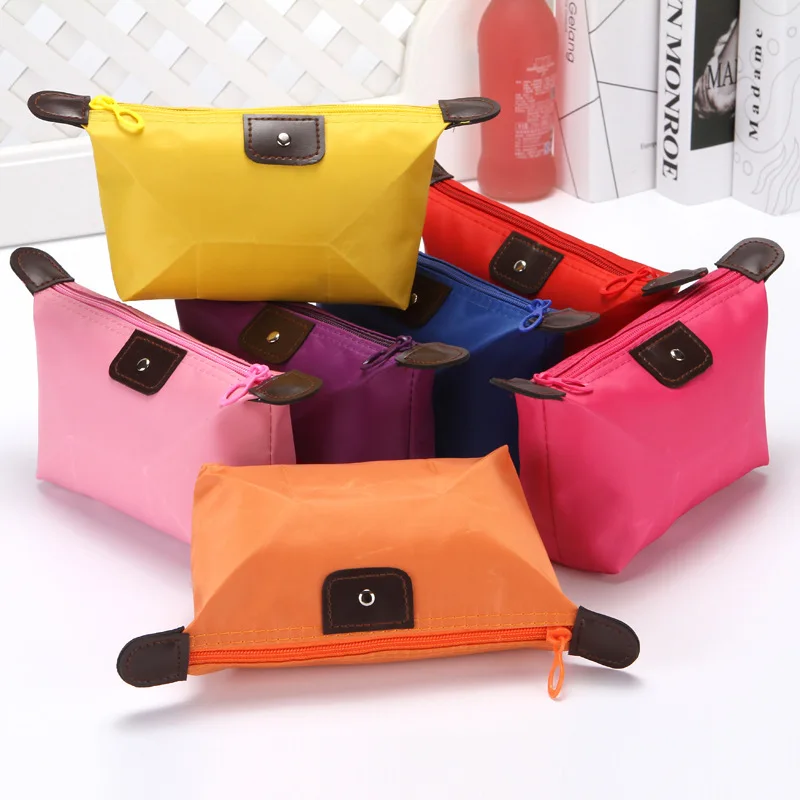 

2019 Korean-Style Portable Cosmetic Bag Dumplings Storage Bag Mini Cute Wash Bag