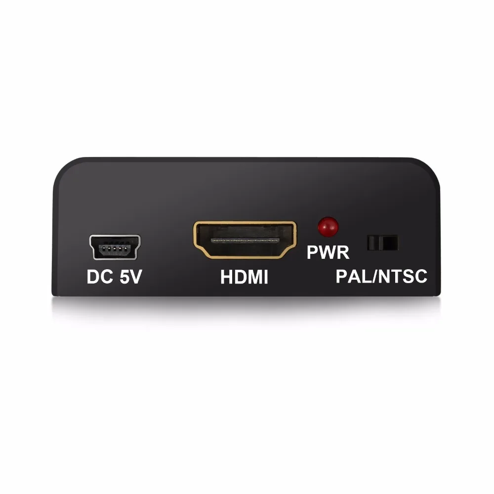 Portable for HDMI to CVBS Decoder 2160P Support 4Kx2K With USB Cable Support NTSC HDMI 1.4b to AV L