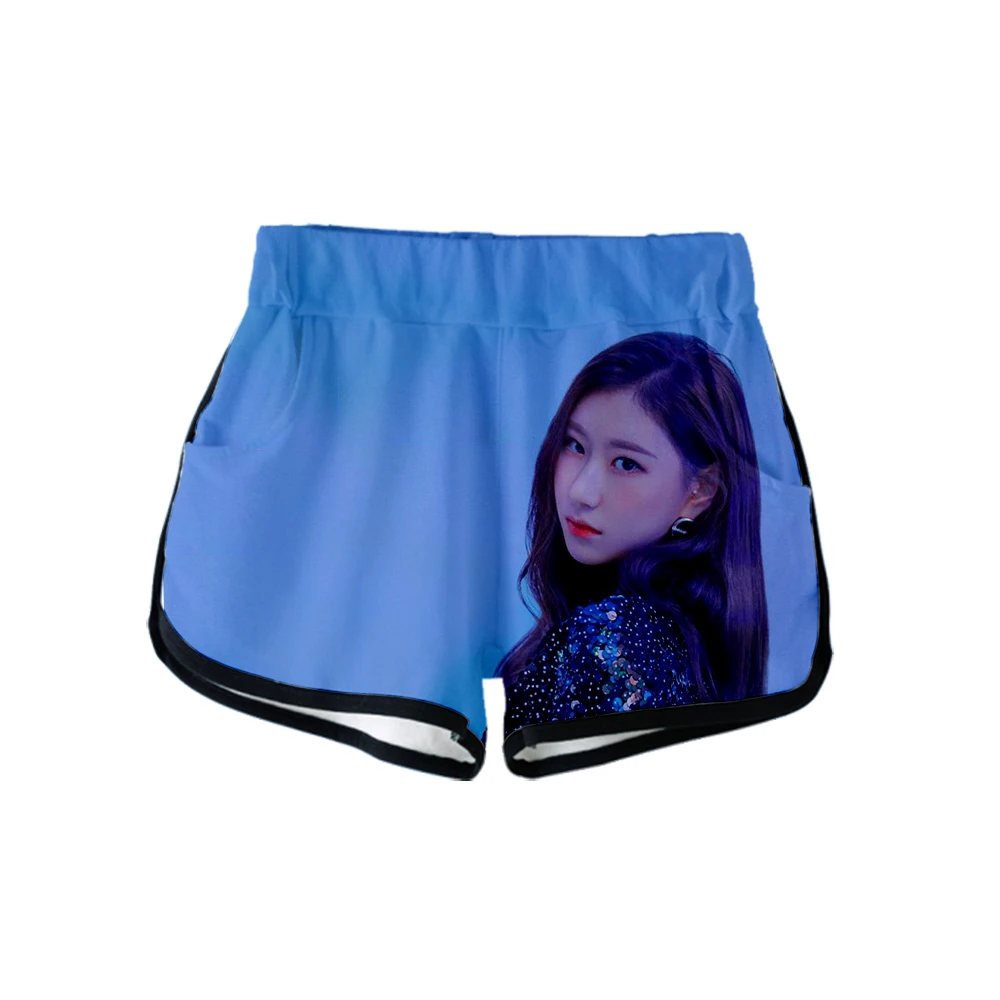 Frdun Tommy ITZY 3D Корея модные Рубашки домашние 2019 шорты с эластичным поясом Для женщин Хлопок Популярные группы девушки летние шорты XS-2XL