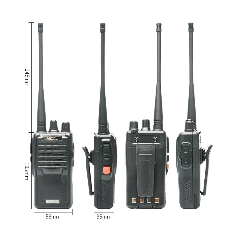 Walkie Talkie импортный чип civian 5-10 км беспроводной Вызов водонепроницаемый ударопрочный HZT-A818