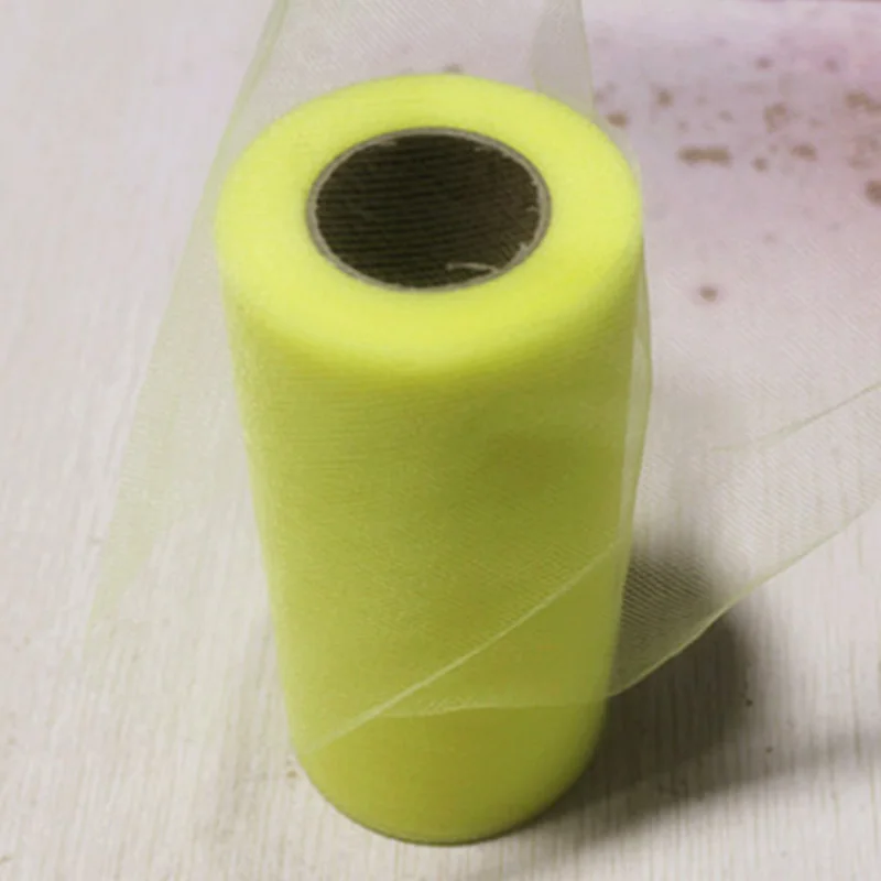 yellow 22 м X 15 см рулон Хрустальный Тюль Слива органза ткань катушка Марля настольная дорожка домашний сад подарочная упаковка Свадебная вечеринка украшения - Цвет: yellow