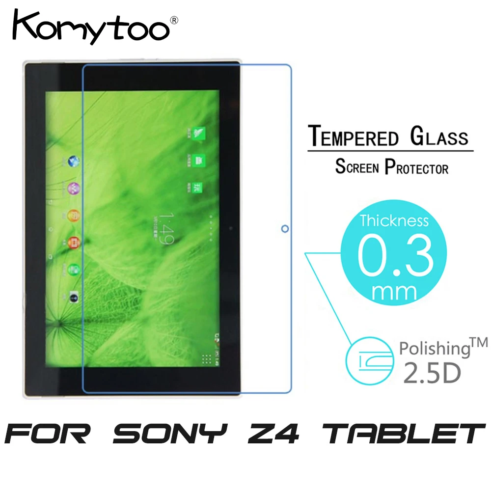 

Z4 9H 0.3mm 2.5D Explosion-Proof Toughened Tempered Glass For Sony Xperia Z4 10.1" Tablet PC Film Clear Screen Protect Cover