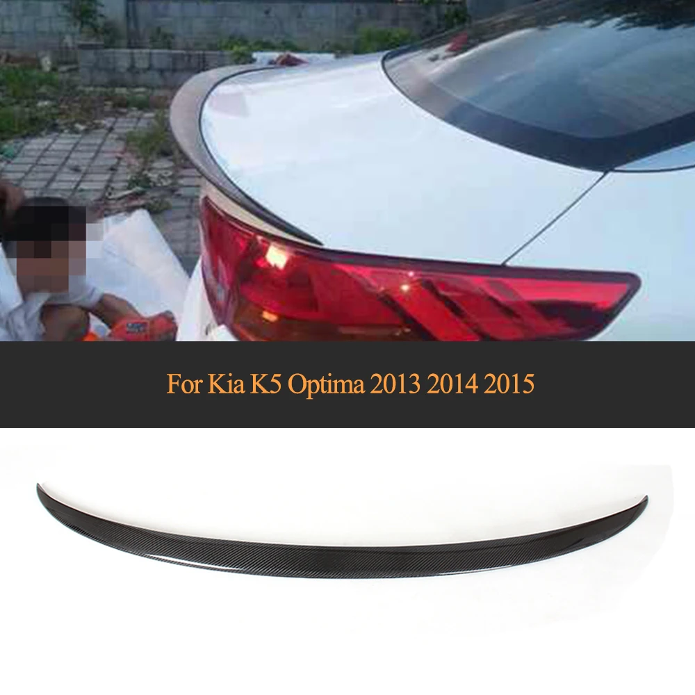 Carbon Fiber Auto Car Rear Wings Trunk Lip Spoiler For Kia K5 Optima