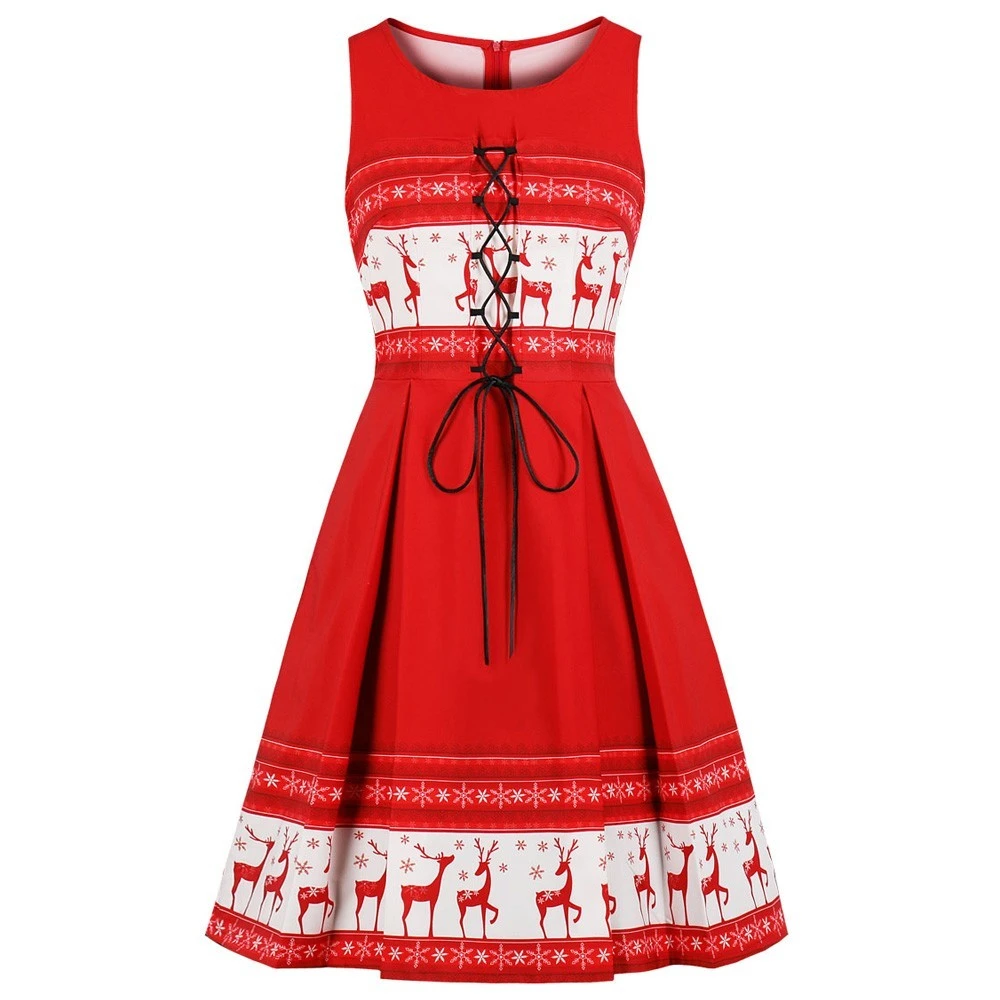 womens red dresses for christmas