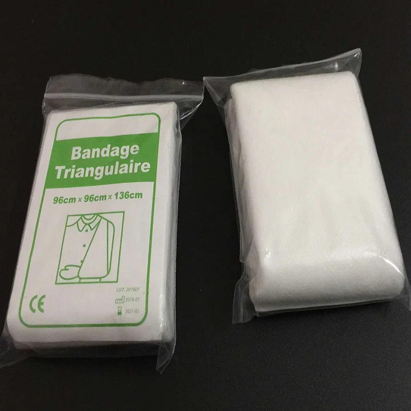 New medical gauze pad sterile triangular bandage emergency kit
