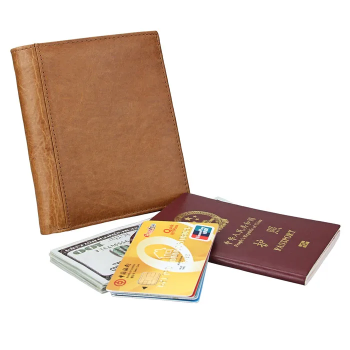 WRF5 Обложка для паспорта для мужчин из натуральной коровьей кожи RFID Блокировка кредитных карт кошелек RFID защита визитница кошельки