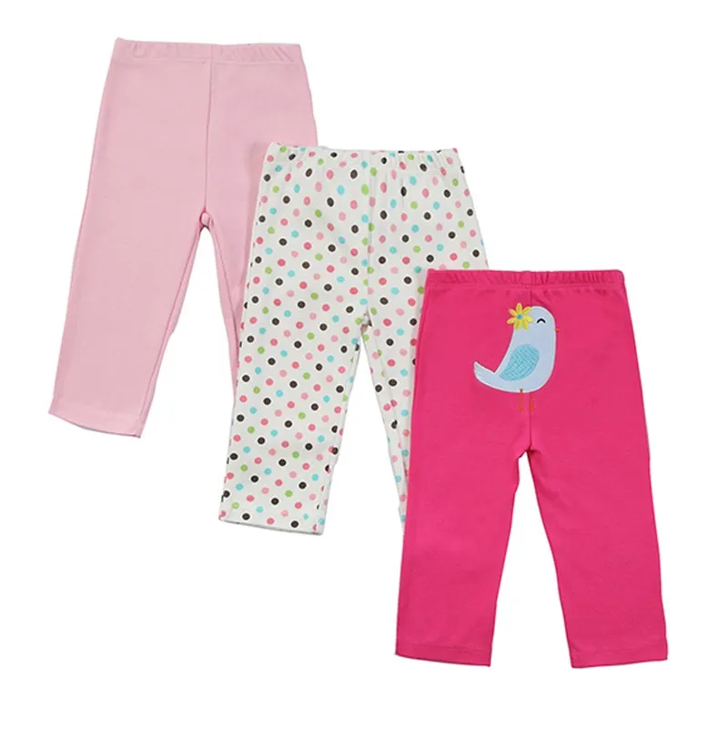 Baby Pants Boy Cartoon Embroidered Animal Girls Leggings Baby Boys Girls 3pcspack PP Pants 100% Cotton Trousers Infant Clothing (2)