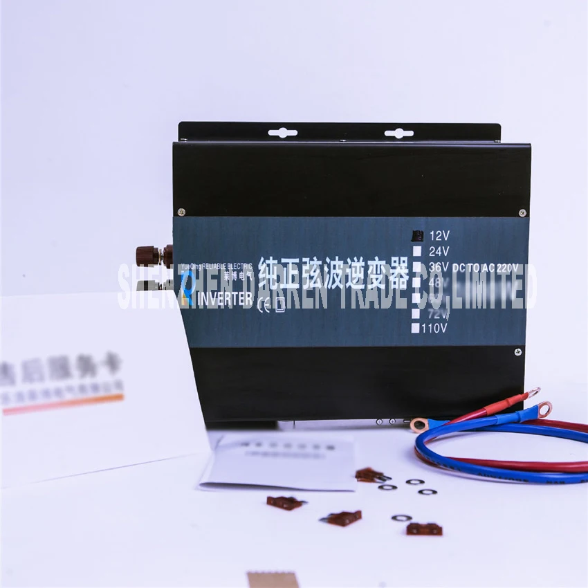 US $144.61 LED display Off grid solar inverter RBP1500S 122448VDC to 110220VAC 1500W nominal sinusoidal Pure Wave Power Inverter