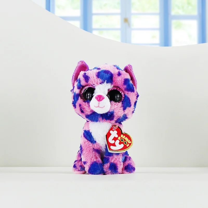 Ty Beanie Boos Plush Toys Beanie Babies Big Eyes Slush Husky Dog Unicorn Soft Stuffed Animal Dolls Cute Kawaii Kids Toys 15-18cm